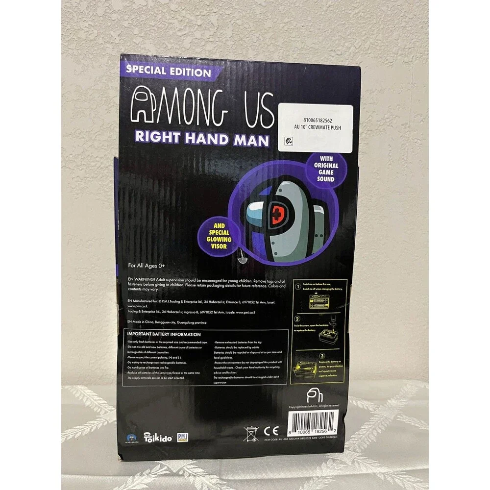 Among Us Right Hand Man Plush with Original Sound and Glowing Visor